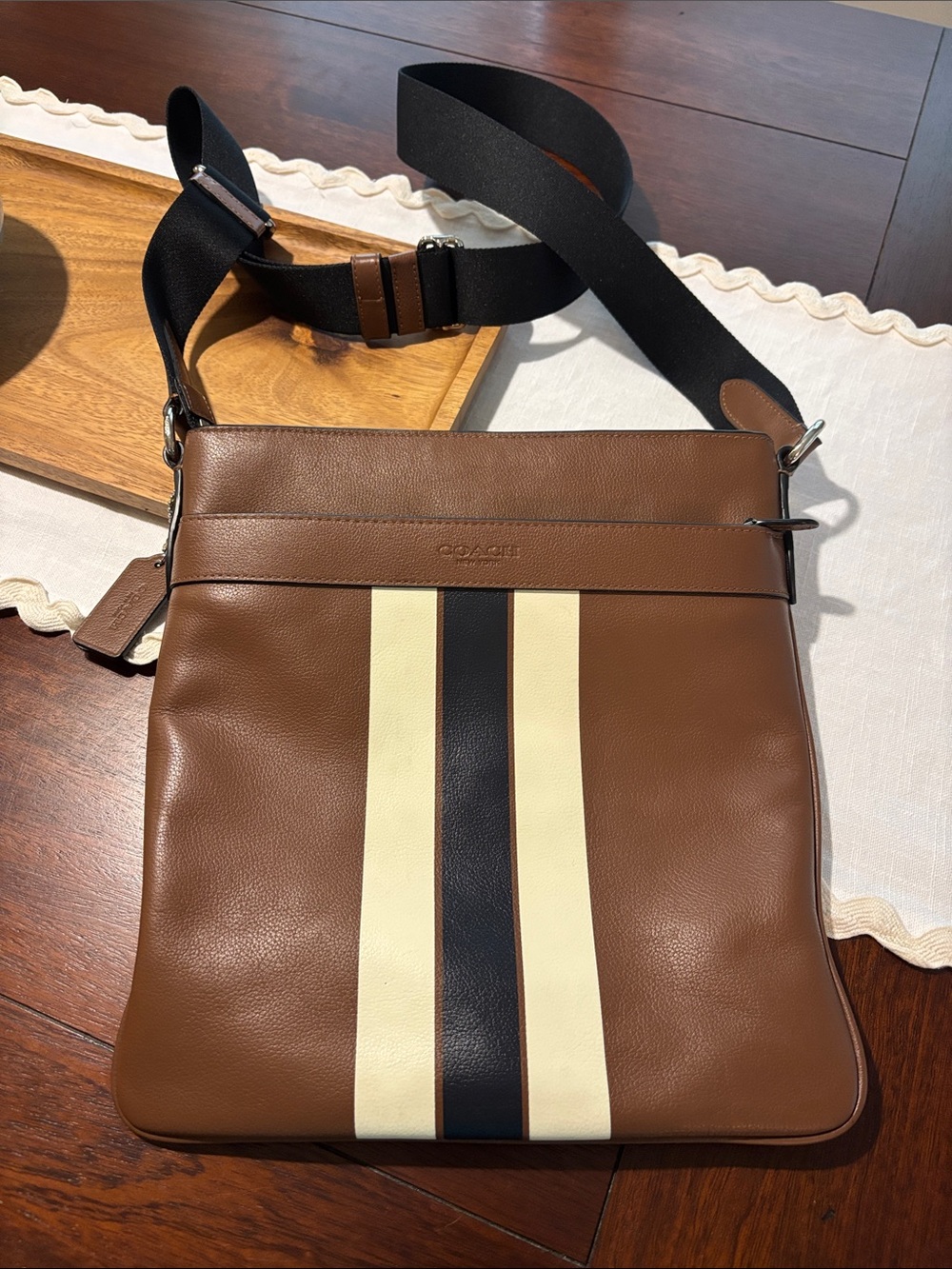 Coach Charles Varsity stripe Crossbody